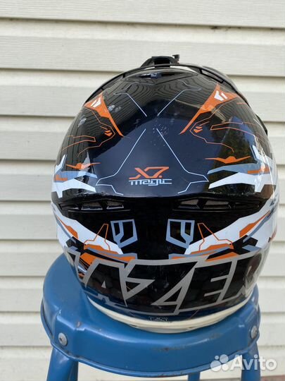 Шлем для мотоцикла кроссовый