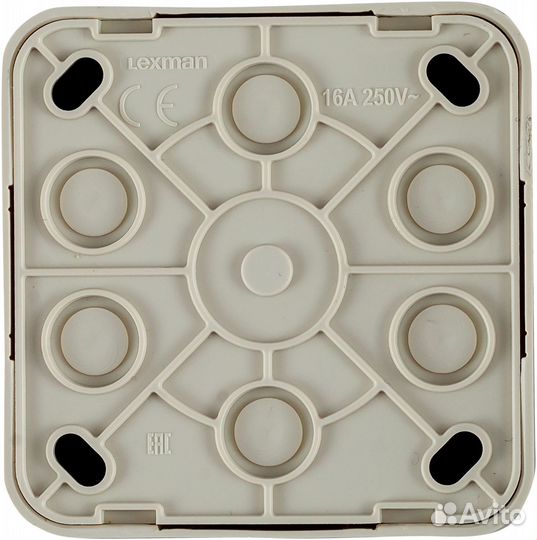 Розетка накладная First с заземлением с крышкой цв