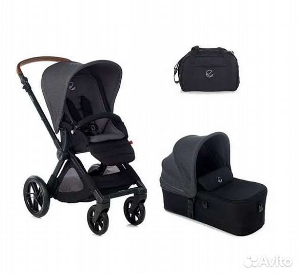 Новая Коляска Jane 2 в 1 Muum +Micro Cold Black