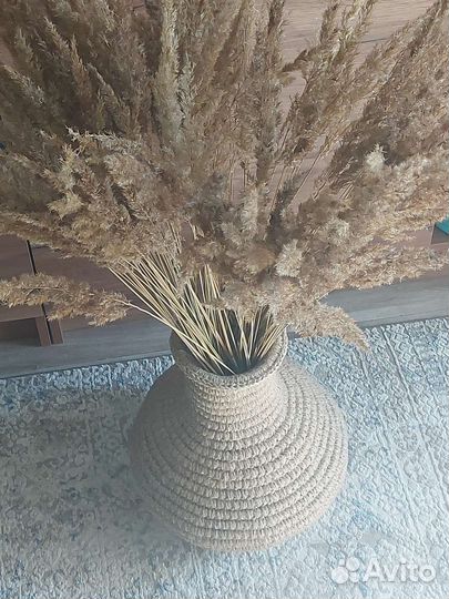 Декоративная ваза из шпагата