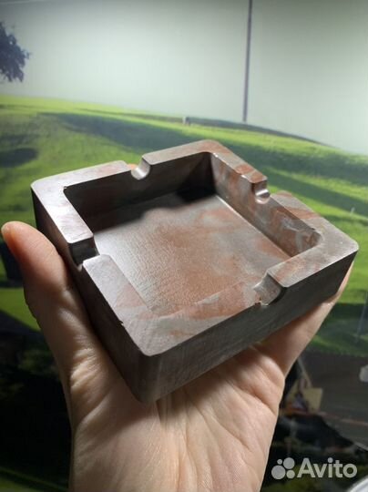 Гипсовая пепельница ручной работы