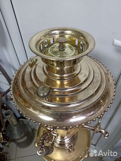 Самовар старинный на дровах.Баташев