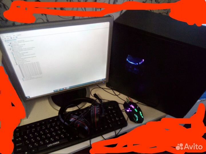 Игровой пк xeon E5-2420 GTX 760 монитор И Т.Д