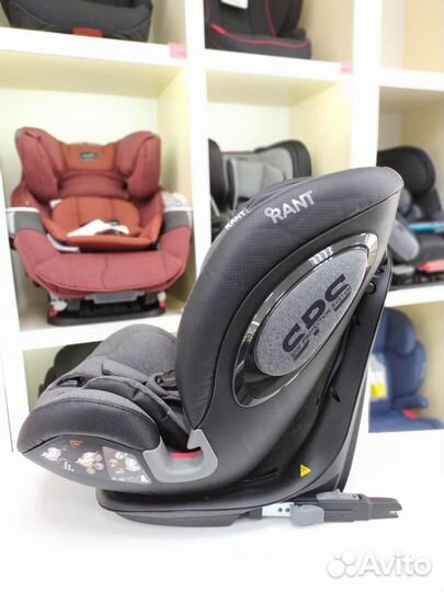 Автокресло 9-36кг изофикс Rant IQ Genius Dark grey