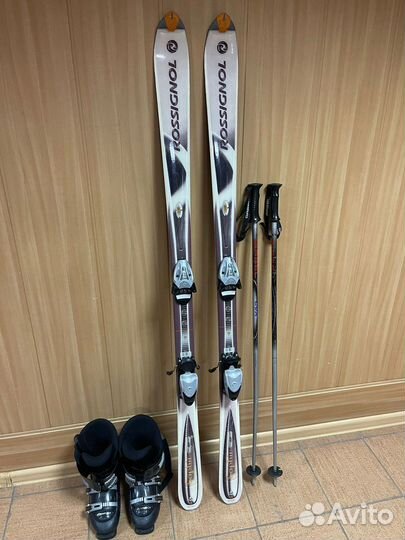Горные лыжи rossignol 170 см + ботинки nordica