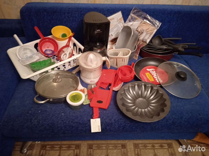 Гриль, Сковороды,кофеварка,соковыжималка,кухонная