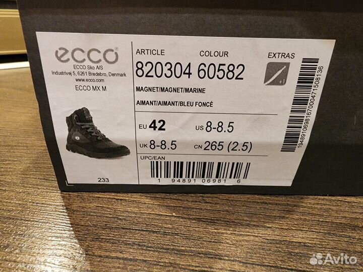 Ботинки ecco MX M 42