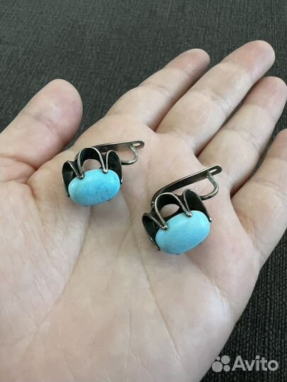 Серьги серебро 925