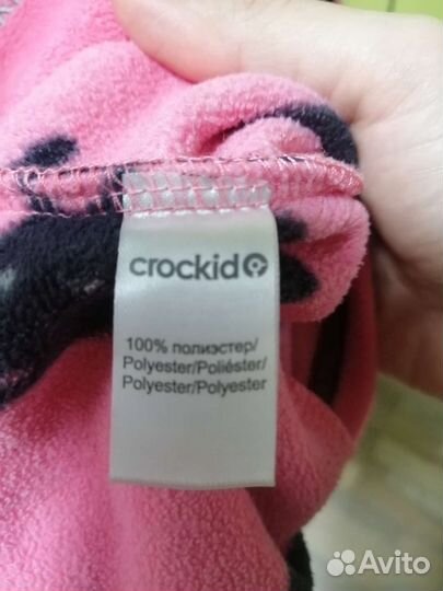 Флисовая кофта Crockid для девочки рост 86