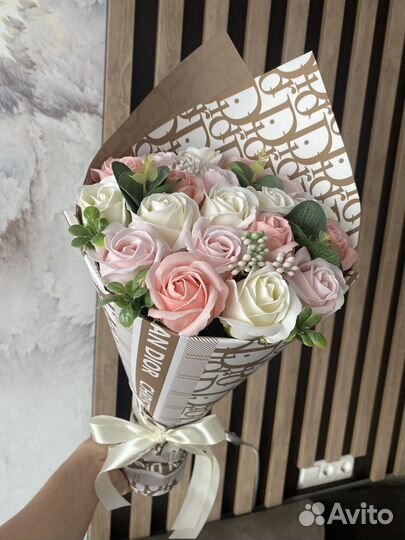 Мыльные цветы, букеты из мыльных цветов