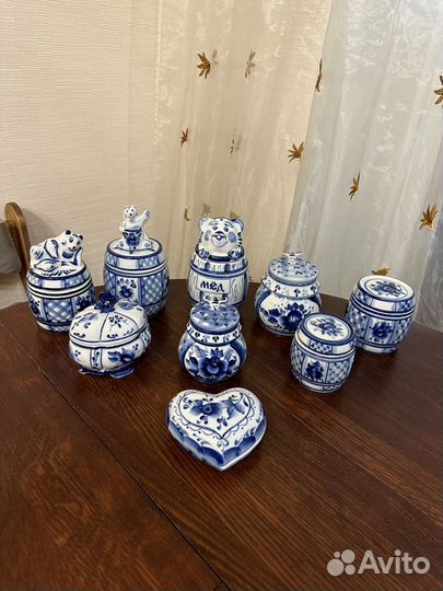 Гжель набор посуды