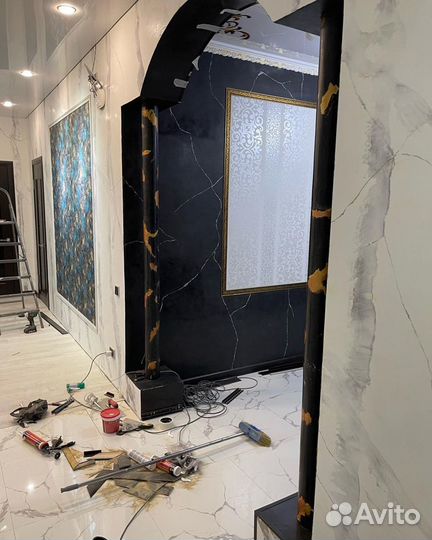 Ремонт кв под ключ натяжные потолки