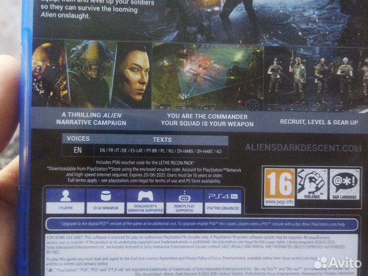 Игры для приставок ps4 aliens dark descent