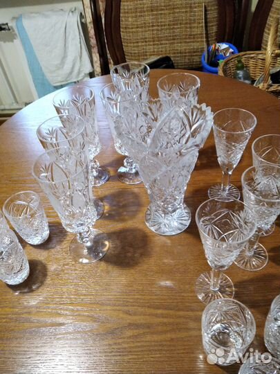 Хрусталь - салатники, фужеры, стопки, ваза