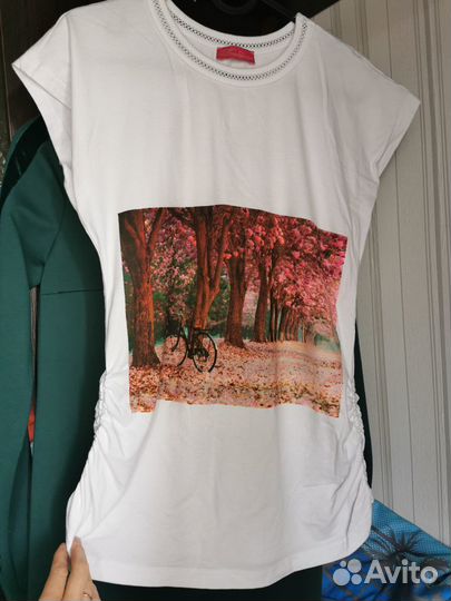 Футболки и платье для беременных S