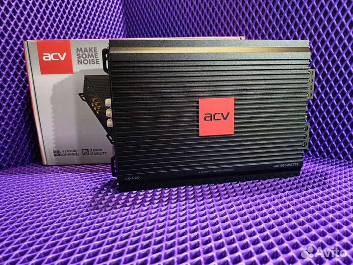 Усилитель 4х канальный ACV новый