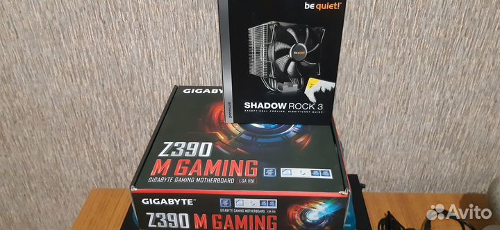 Gigabyte Z390 M gaming+проц.9600KF+shadow rock 3