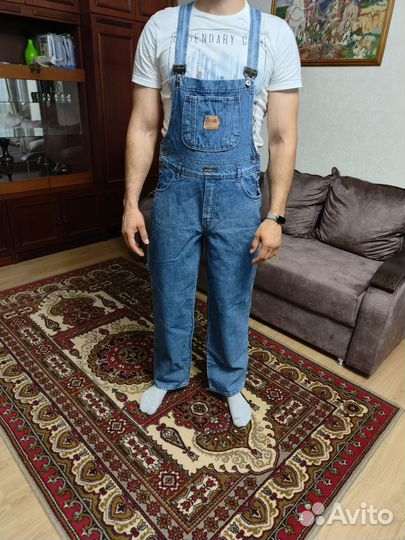 Джинсовый комбинезон мужской 56, 58 размер