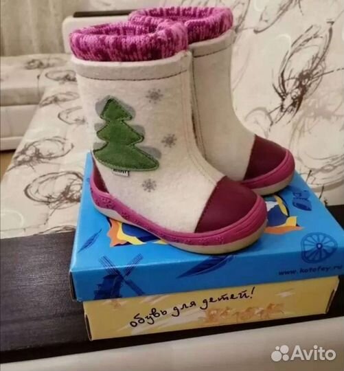 Валенки для девочки Котофей