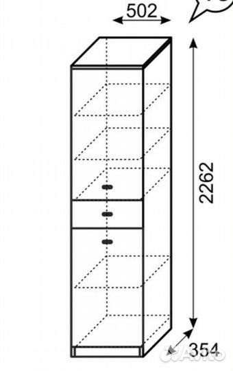 Шкаф пенал для одежды