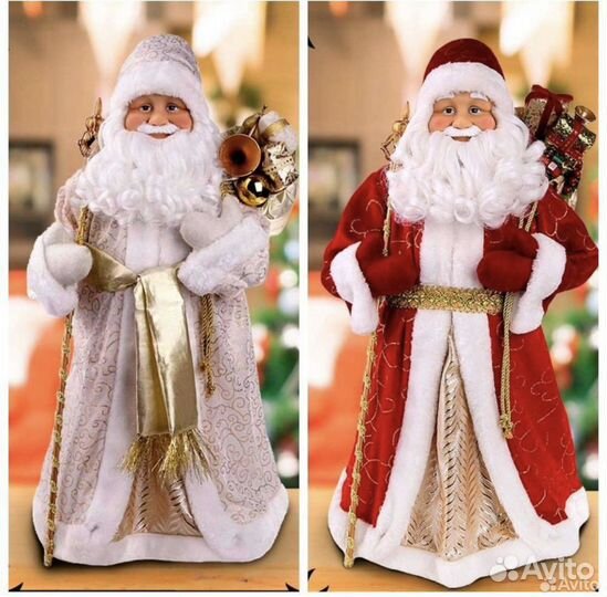 Дед Мороз, фигурка под ёлку, новый и большой