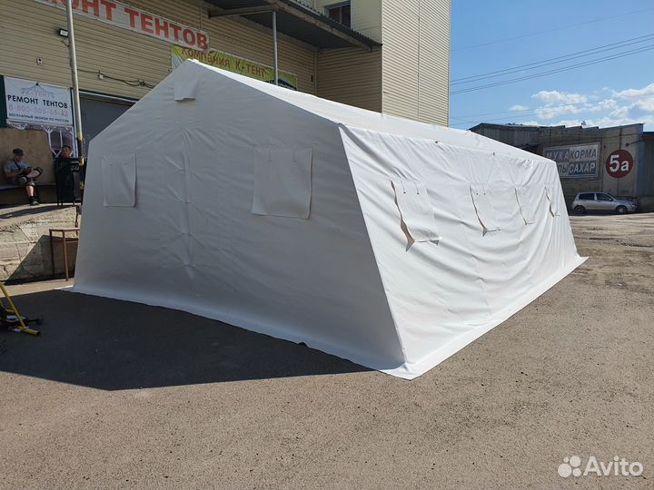 Каркасно-тентовая 30-местная палатка марш-30