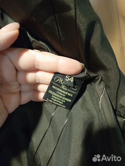 Шуба мутоновая с норкой