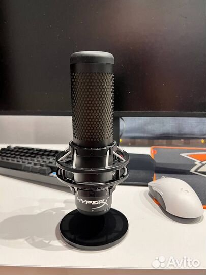 Микрофон hyperx quadcast s черный