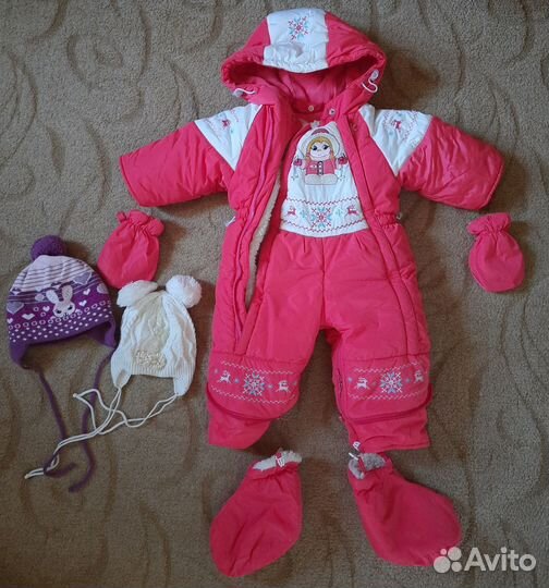 Детские вещи пакетом на девочку, рост 56-68