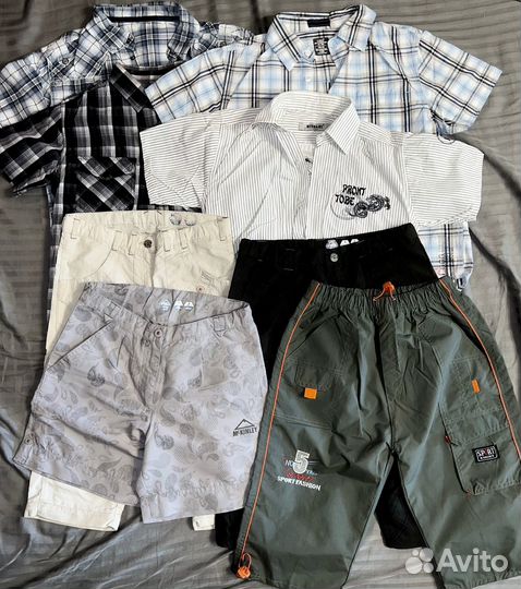 Рубашки, шорты, футболки р.140-152