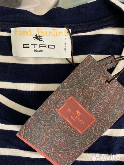 Футболка Etro 50 52 хлопок