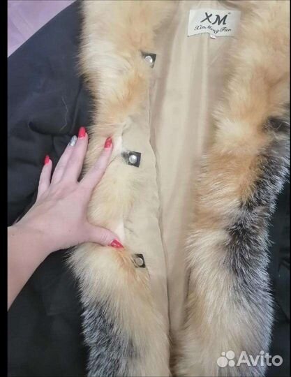 Парка женская с натуральным мехом
