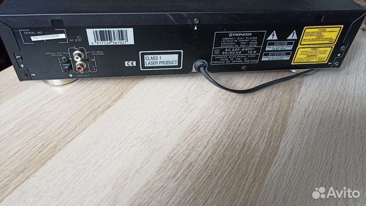Cd проигрыватель Pioneer pd-306