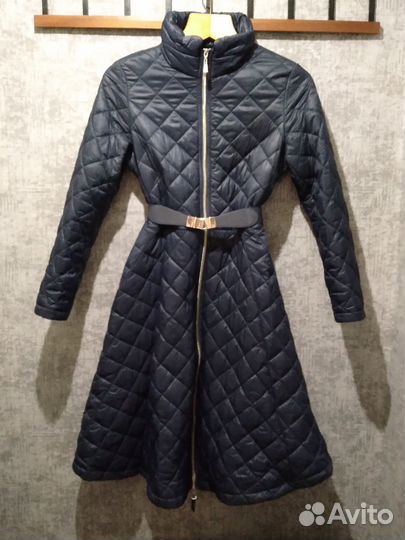 Пальто-платье стеганное