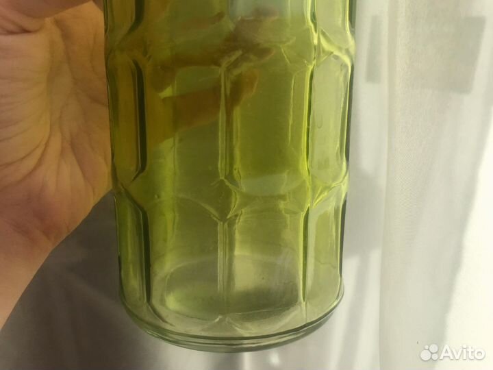 Стеклянная бутылка 1 л с бугельной пробкой