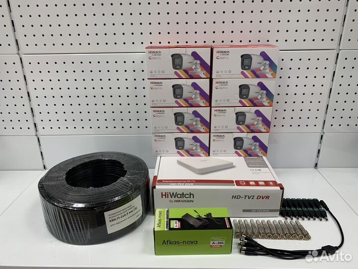 Видеонаблюдение 8 камер 2мп