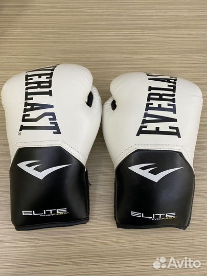 Боксерские перчатки Everlast Elite Pro Style белые