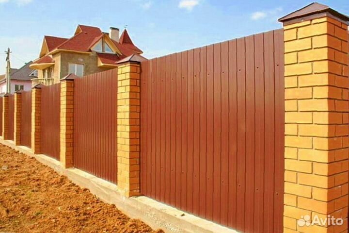 Забор из профнастила