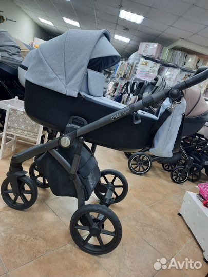 Roan Коляска 2 в1 Bass Next Chrome Shade/Black