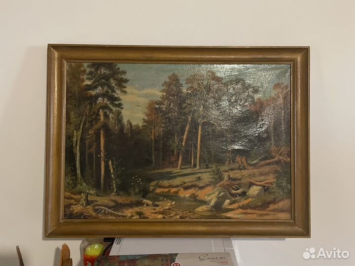 Репродукция Шишкина (холст,масло)