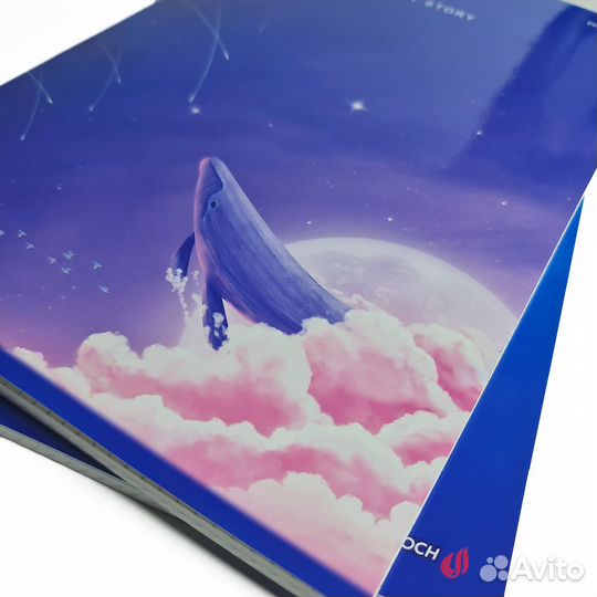 Тетрадь А4 в клетку 80 листов, набор 3 шт