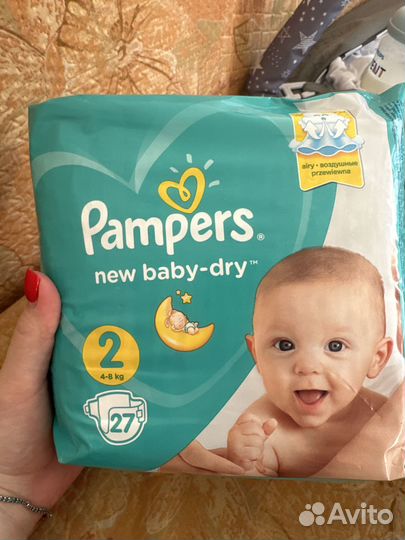 Памперсы 4-8 кг, 27 шт