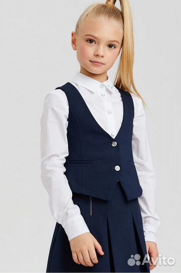 Школьная форма жилет и юбка