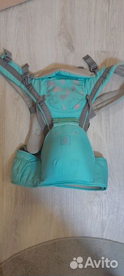 Эргорюкзак-хипсит Aiebao 3-36 месяцев, бирюзовый