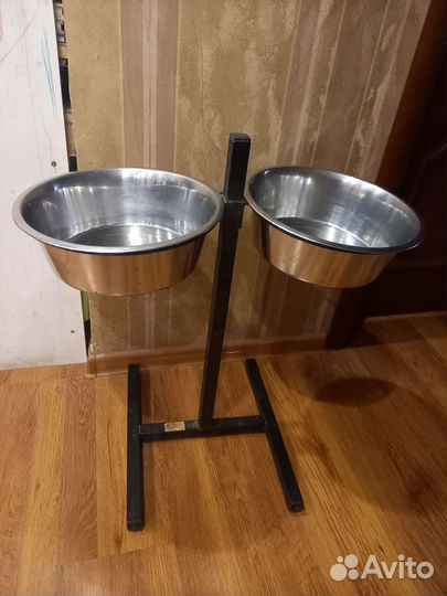 Миски для собак с подставкой для крупных пород