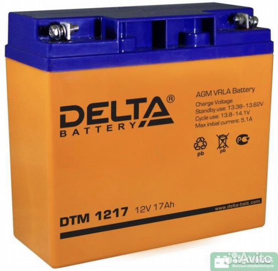Аккумулятор Delta DTM 1217