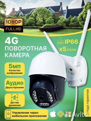 Камера видеонаблюдения 4g с сим картой