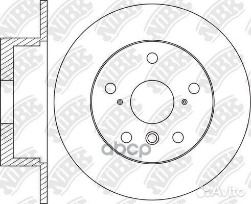 Диск торм.зад. lexus ES 2.5 12, ES 3.5 14,ES
