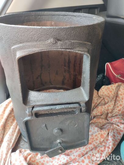Печь буржуйка чугунная под казан