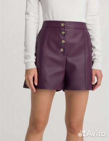 Шорты женские кожаные